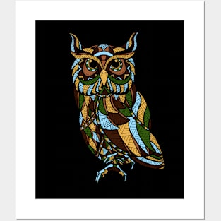 Owl Ornate Posters and Art